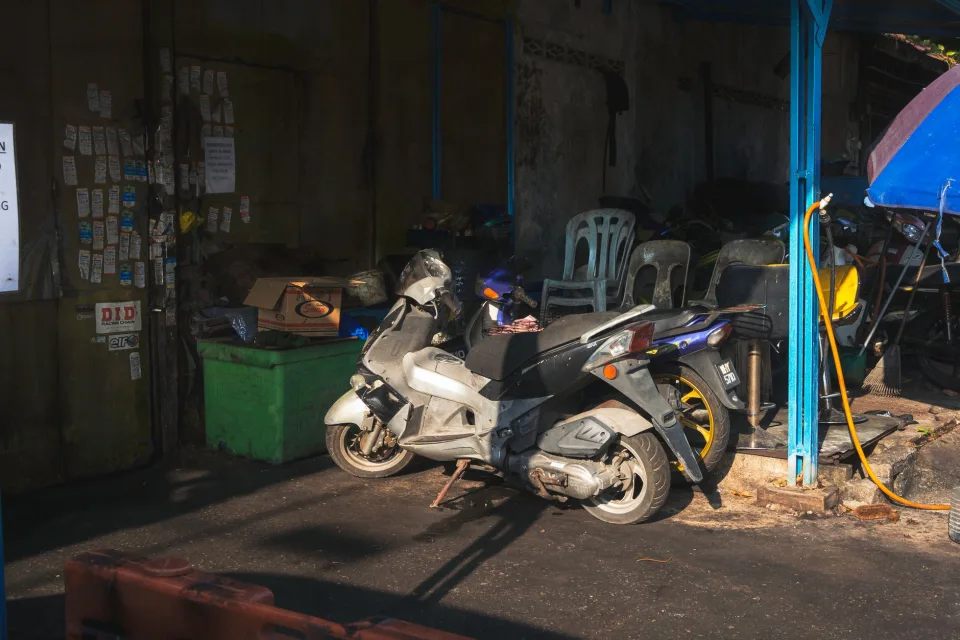 Khu rửa xe